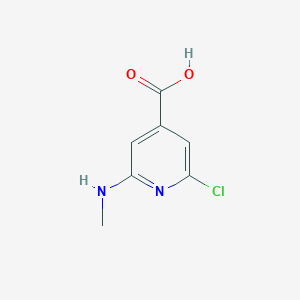 2-Chloro-6-(methylamino)pyridine-4-carboxylic acid
