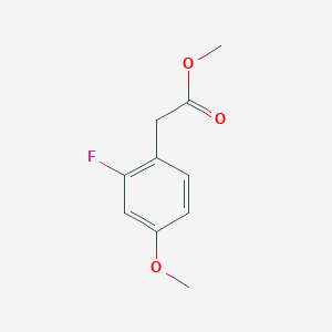 molecular formula C10H11FO3 B2365847 Methyl 2-(2-fluoro-4-methoxyphenyl)acetate CAS No. 91361-58-9