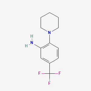 B2365848 2-(Piperidin-1-yl)-5-(trifluoromethyl)aniline CAS No. 1496-40-8; 27429-68-1