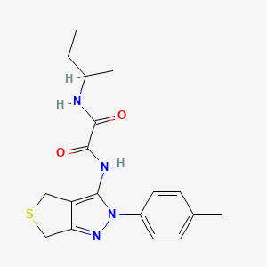 molecular formula C18H22N4O2S B2365885 N1-(sec-butyl)-N2-(2-(p-tolyl)-4,6-dihydro-2H-thieno[3,4-c]pyrazol-3-yl)oxalamide CAS No. 941973-96-2