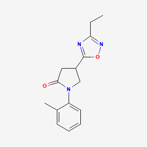 4-(3-Ethyl-1,2,4-oxadiazol-5-yl)-1-(o-tolyl)pyrrolidin-2-one