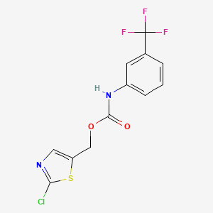(2-chloro-1,3-thiazol-5-yl)methyl N-[3-(trifluoromethyl)phenyl]carbamate