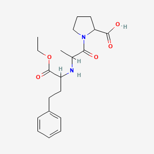 molecular formula C20H28N2O5 B2365906 1-(2-{[1-(Ethoxycarbonyl)-3-phenylpropyl]amino}propanoyl)proline maleate CAS No. 75847-73-3; 76095-16-4