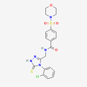 N-((4-(2-chlorophenyl)-5-mercapto-4H-1,2,4-triazol-3-yl)methyl)-4-(morpholinosulfonyl)benzamide