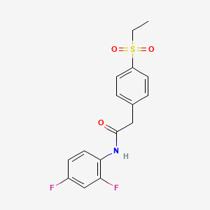 N-(2,4-difluorophenyl)-2-(4-(ethylsulfonyl)phenyl)acetamide