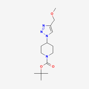 molecular formula C14H24N4O3 B2365926 Tert-butyl 4-[4-(methoxymethyl)triazol-1-yl]piperidine-1-carboxylate CAS No. 2415526-44-0
