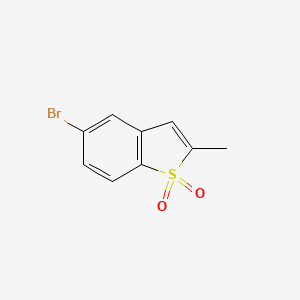 molecular formula C9H7BrO2S B2365927 5-Bromo-2-methylbenzo[b]thiophene-1,1-dioxide CAS No. 63166-90-5