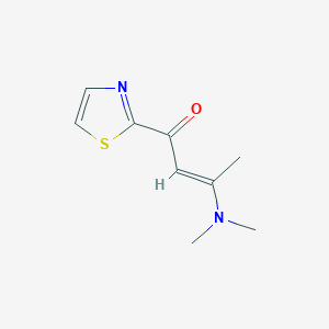 molecular formula C9H12N2OS B2365940 3-(dimethylamino)-1-(1,3-thiazol-2-yl)-2-buten-1-one CAS No. 886361-88-2