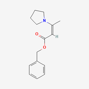 molecular formula C15H19NO2 B2365949 Benzyl 3-(1-pyrrolidinyl)-2-butenoate CAS No. 87599-71-1