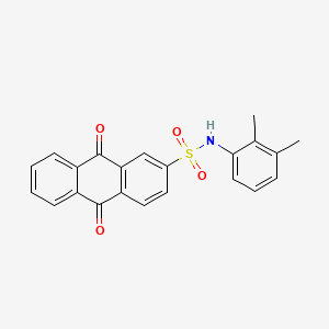 molecular formula C22H17NO4S B2365966 N-(2,3-dimethylphenyl)-9,10-dioxo-9,10-dihydroanthracene-2-sulfonamide CAS No. 889786-12-3