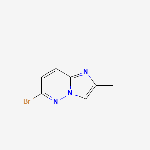 molecular formula C8H8BrN3 B2366001 6-Bromo-2,8-dimethylimidazo[1,2-b]pyridazine CAS No. 2361635-74-5