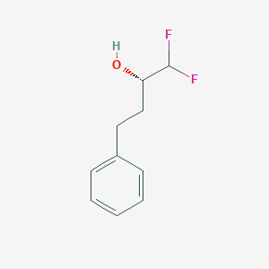 molecular formula C10H12F2O B2366020 (2S)-1,1-Difluoro-4-phenylbutan-2-ol CAS No. 145299-87-2