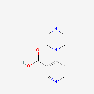 molecular formula C11H15N3O2 B2366073 4-(4-Methylpiperazin-1-yl)nicotinic acid CAS No. 1504779-29-6