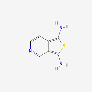 molecular formula C7H7N3S B2366098 Thieno[3,4-c]pyridine-1,3-diamine CAS No. 1824592-95-1; 50480-29-0