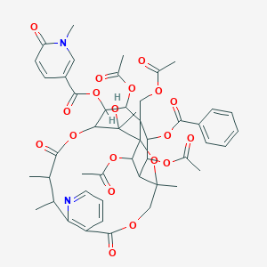 molecular formula C48H52N2O19 B236610 Emarginatine B CAS No. 128718-53-6