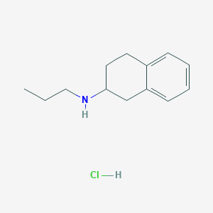 molecular formula C13H20ClN B2366106 N-propyl-1,2,3,4-tetrahydronaphthalen-2-amine hydrochloride CAS No. 22583-92-2