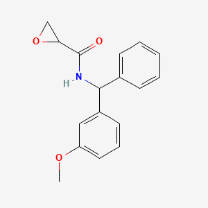 molecular formula C17H17NO3 B2366340 N-[(3-Methoxyphenyl)-phenylmethyl]oxirane-2-carboxamide CAS No. 2411245-47-9