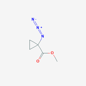 molecular formula C5H7N3O2 B2366343 Methyl 1-azidocyclopropane-1-carboxylate CAS No. 80502-23-4