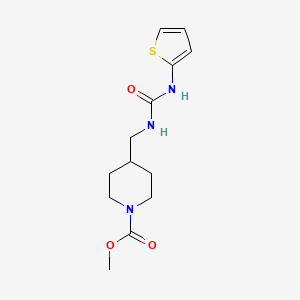 molecular formula C13H19N3O3S B2366368 Methyl 4-((3-(thiophen-2-yl)ureido)methyl)piperidine-1-carboxylate CAS No. 1235277-16-3