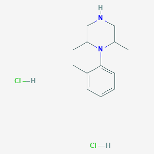 molecular formula C13H22Cl2N2 B2366404 2,6-Dimethyl-1-(2-methylphenyl)piperazine dihydrochloride CAS No. 1909348-51-1