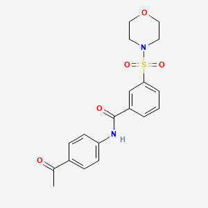 N-(4-acetylphenyl)-3-morpholin-4-ylsulfonylbenzamide