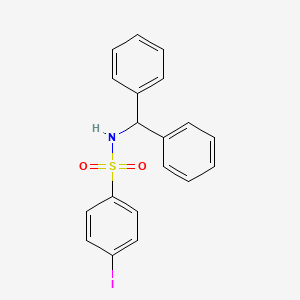 molecular formula C19H16INO2S B2366420 N-benzhydryl-4-iodobenzenesulfonamide CAS No. 496014-52-9