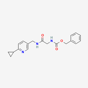 Benzyl (2-(((6-cyclopropylpyridin-3-yl)methyl)amino)-2-oxoethyl)carbamate