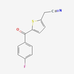 2-[5-(4-Fluorobenzoyl)thiophen-2-yl]acetonitrile