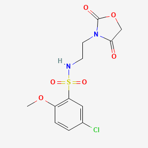 5-chloro-N-(2-(2,4-dioxooxazolidin-3-yl)ethyl)-2-methoxybenzenesulfonamide