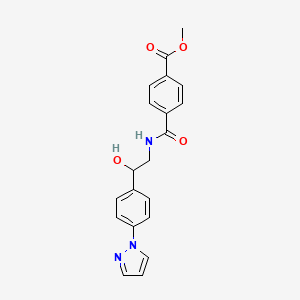 Methyl 4-[[2-hydroxy-2-(4-pyrazol-1-ylphenyl)ethyl]carbamoyl]benzoate