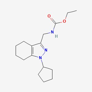 ethyl ((1-cyclopentyl-4,5,6,7-tetrahydro-1H-indazol-3-yl)methyl)carbamate