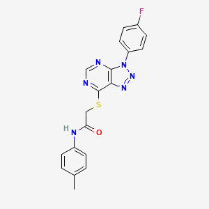 2-((3-(4-fluorophenyl)-3H-[1,2,3]triazolo[4,5-d]pyrimidin-7-yl)thio)-N-(p-tolyl)acetamide