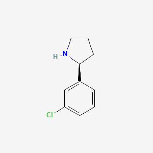 molecular formula C10H12ClN B2366499 (S)-2-(3-Chlorophenyl)pyrrolidine CAS No. 1217643-09-8