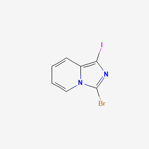 molecular formula C7H4BrIN2 B2366503 3-Bromo-1-iodoimidazo[1,5-a]pyridine CAS No. 2580241-97-8