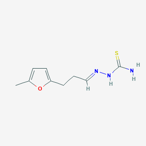 molecular formula C9H13N3OS B2366509 (2E)-2-[3-(5-methylfuran-2-yl)propylidene]hydrazinecarbothioamide CAS No. 327077-71-4