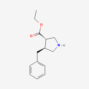 Ethyl (3S,4S)-4-benzylpyrrolidine-3-carboxylate