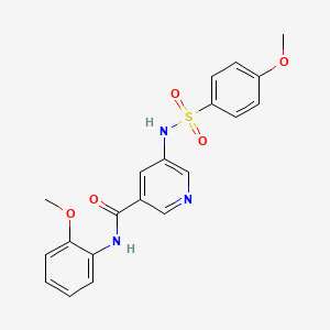 N-(2-methoxyphenyl)-5-(4-methoxyphenylsulfonamido)nicotinamide