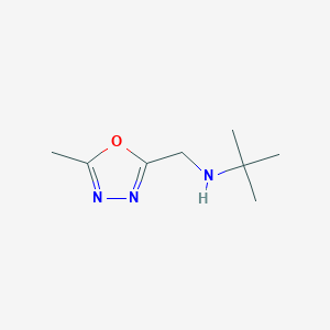 molecular formula C8H15N3O B2366515 Tert-butyl[(5-methyl-1,3,4-oxadiazol-2-yl)methyl]amine CAS No. 1249996-28-8