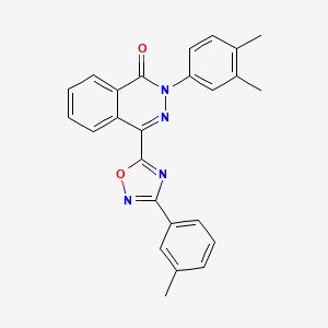 2-(3,4-dimethylphenyl)-4-[3-(3-methylphenyl)-1,2,4-oxadiazol-5-yl]phthalazin-1(2H)-one