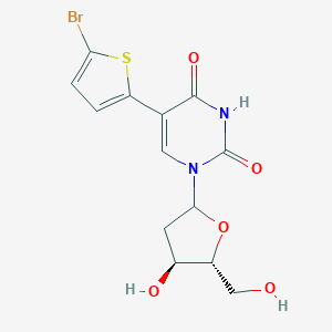 molecular formula C13H13BrN2O5S B236653 5-(5-Bromothien-2-yl)-2'-deoxyuridine CAS No. 134333-70-3