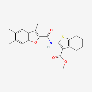 Methyl 2-(3,5,6-trimethylbenzofuran-2-carboxamido)-4,5,6,7-tetrahydrobenzo[b]thiophene-3-carboxylate