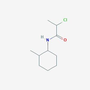 molecular formula C10H18ClNO B2366537 2-chloro-N-(2-methylcyclohexyl)propanamide CAS No. 1005099-41-1