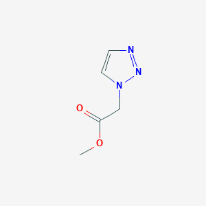 molecular formula C5H7N3O2 B2366540 Methyl 1H-1,2,3-Triazole-1-acetate CAS No. 1021869-29-3