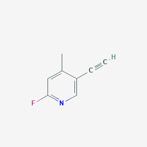 molecular formula C8H6FN B2366542 5-Ethynyl-2-fluoro-4-methylpyridine CAS No. 1824459-89-3