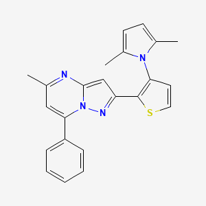 2-[3-(2,5-dimethyl-1H-pyrrol-1-yl)-2-thienyl]-5-methyl-7-phenylpyrazolo[1,5-a]pyrimidine