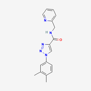 1-(3,4-dimethylphenyl)-N-(pyridin-2-ylmethyl)-1H-1,2,3-triazole-4-carboxamide
