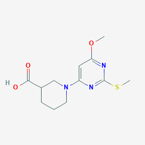 1-(6-Methoxy-2-(methylthio)pyrimidin-4-yl)piperidine-3-carboxylic acid