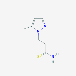 3-(5-methyl-1H-pyrazol-1-yl)propanethioamide