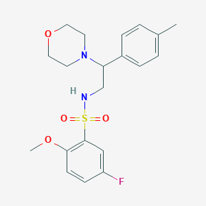 5-fluoro-2-methoxy-N-(2-morpholino-2-(p-tolyl)ethyl)benzenesulfonamide