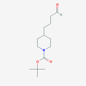 molecular formula C14H25NO3 B2366589 Tert-butyl 4-(4-oxobutyl)piperidine-1-carboxylate CAS No. 146873-76-9